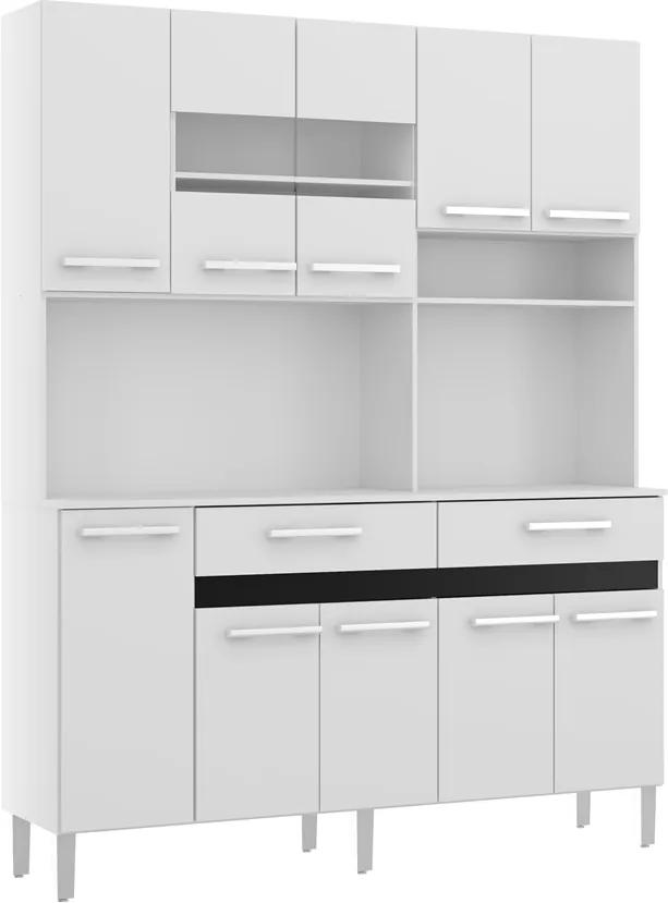 Cozinha Compacta AC1020 - Branco/Preto Liso