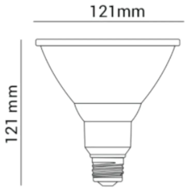 Lâmpada Par38 14W 1000Lm 2700K 36° Bivolt | Opus Lp 37233