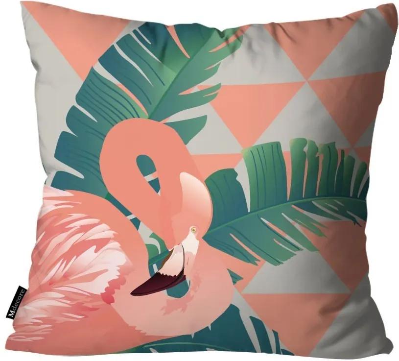 Capa para Almofada Flamingo Colorido45x45cm