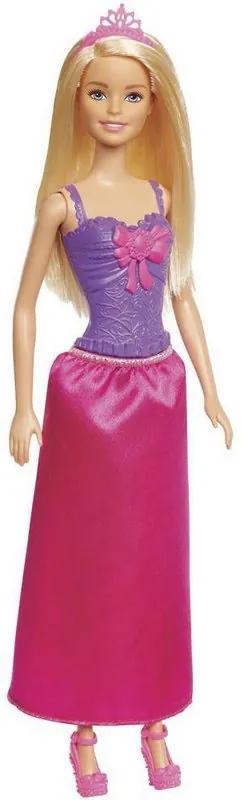 Boneca Barbie Princesa Básica Loira - Roxo e Rosa- Mattel