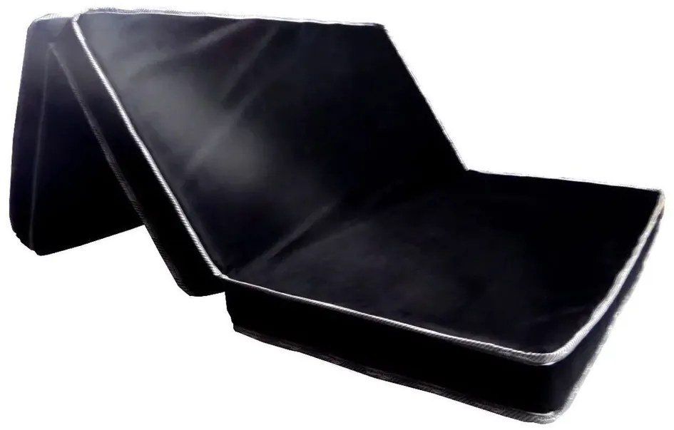 Puff Multifuncional Banco Colch�O Casal 188X128Cm Suede (Preto)