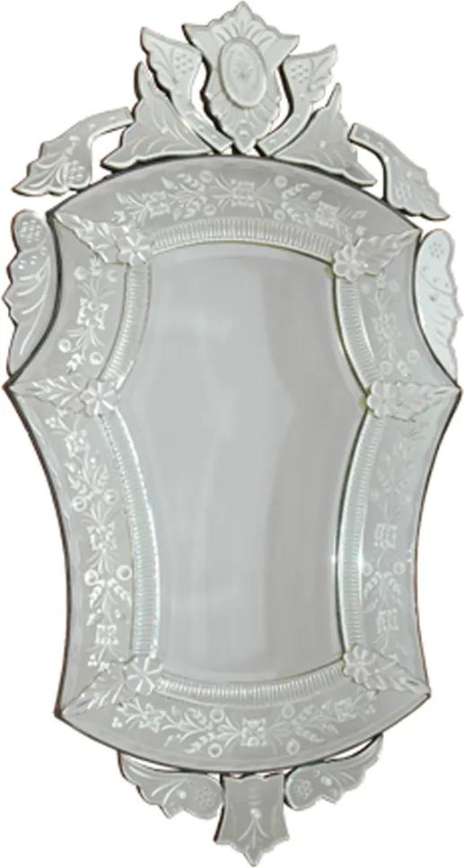 Espelho Veneziano Clássico Com Peças Sobrepostas Bisotadas