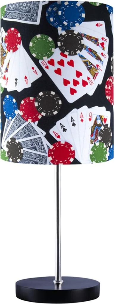 Abajur Carambola Baralho Poker Colorido