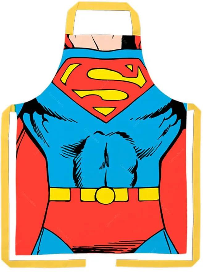 Avental DC Comics Superman Body em Algodão - Urban - 80x70 cm