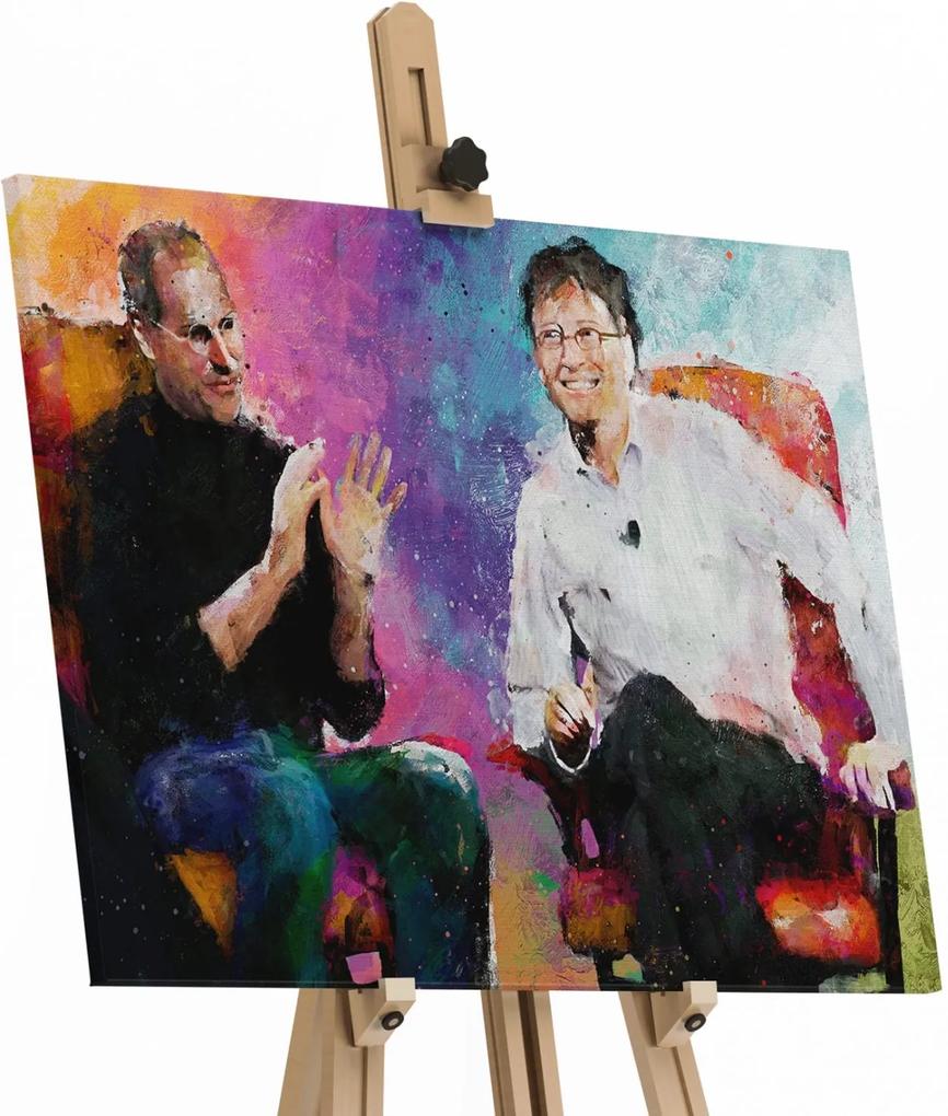 Quadro Steve Jobs e Bill Gates