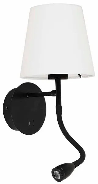 Arandela Led Metal Preto 2w 3000k Cozy