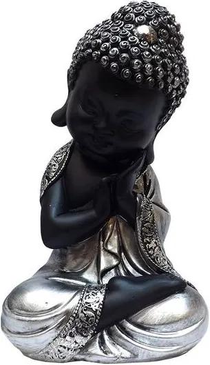 Monge Budista em Resina 20cm