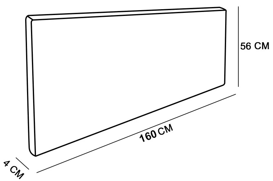 Cabeceira Painel Clean para Cama Box Queen 160 cm Suede - D'Rossi - Cinza