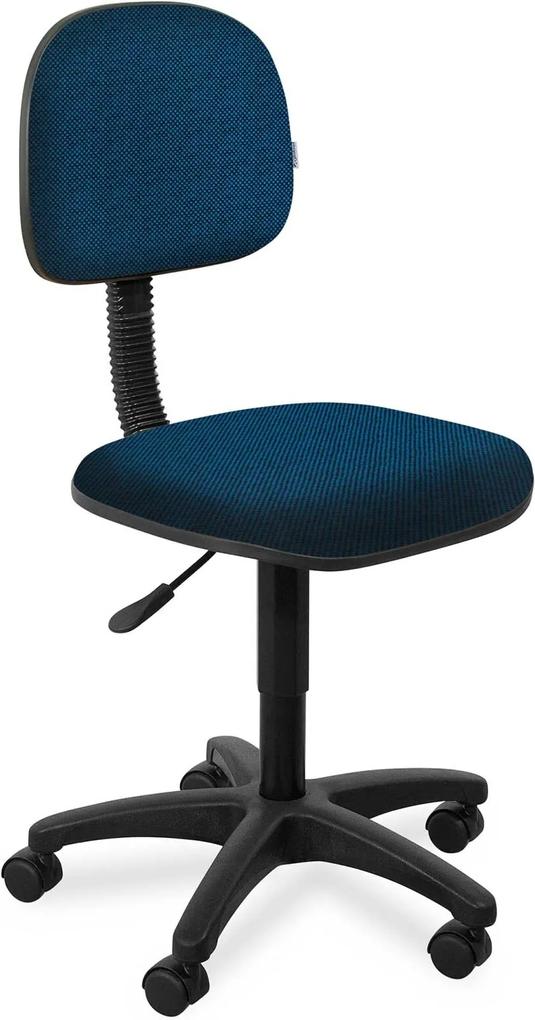 Cadeira Secretária Injetada Base Giratór Azul