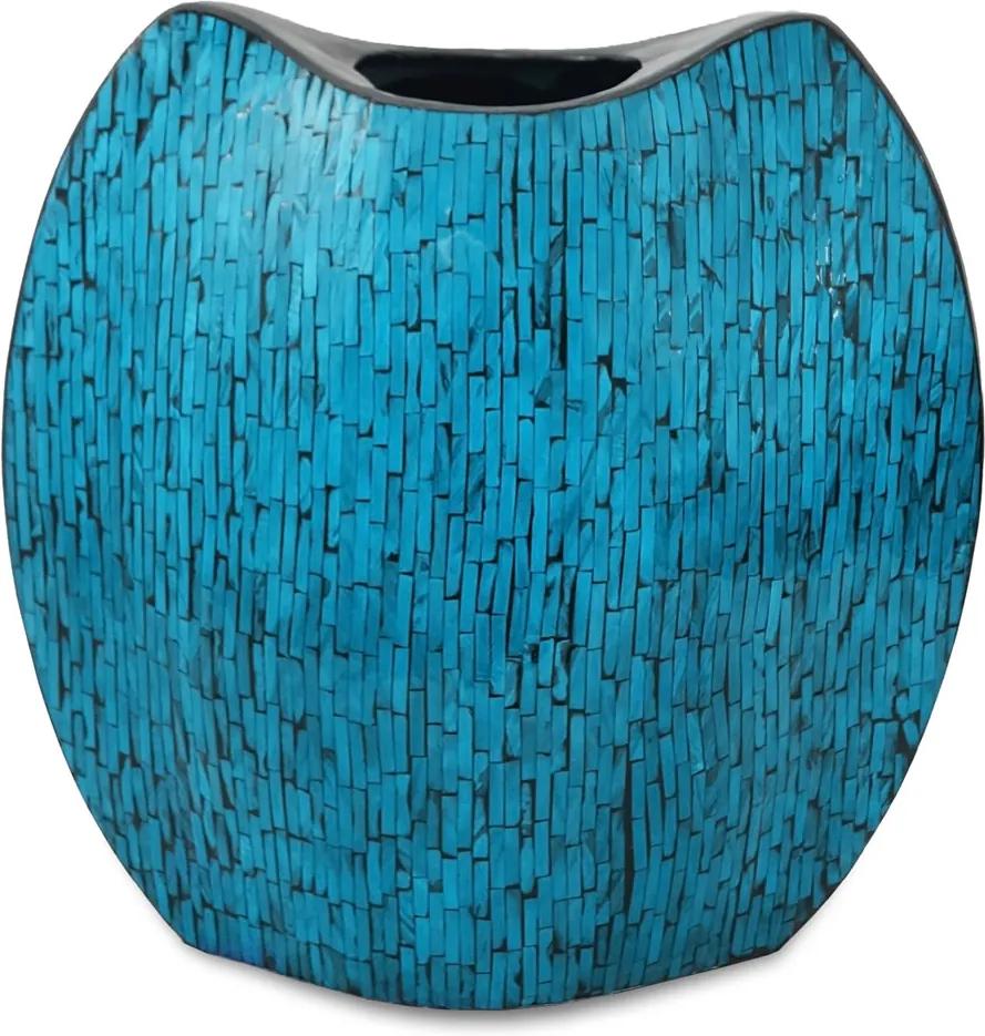 Vaso Decorativo em Madrepérola Azul Marie