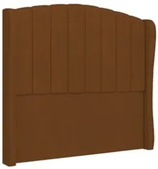 Cabeceira Casal King Cama Box 195cm Glenda Z04 Veludo Terracota - Mpoz