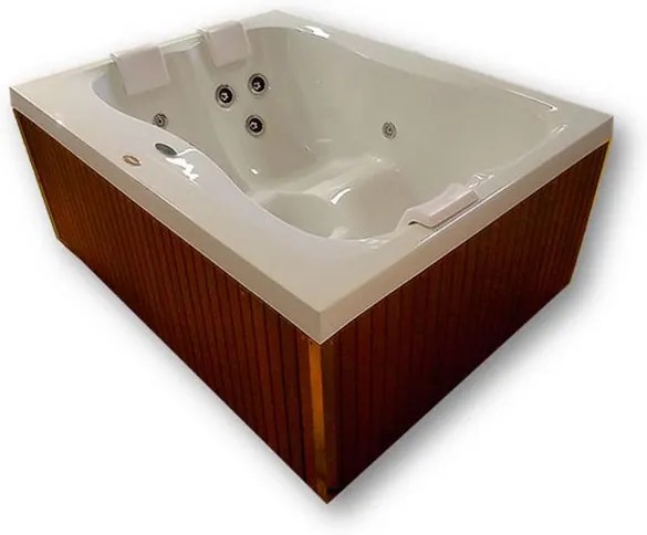 Banheira SPA Hidromassagem Mini Spa Terrace com 11 jatos 170x130x75cm para 3 pessoas com aquecedor, apoio cabeça e fechamento - Jacuzzi® - Jacuzzi®