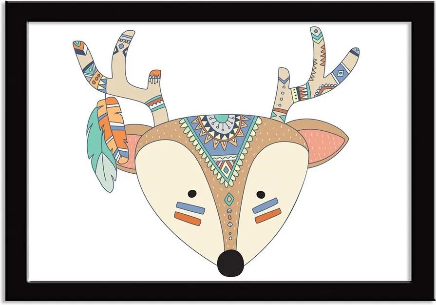 Quadro Decorativo Indian Fox Alce