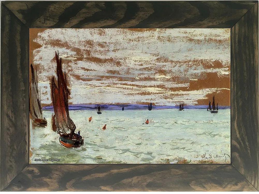 Quadro Decorativo A4 Open Sea - Claude Monet Cosi Dimora