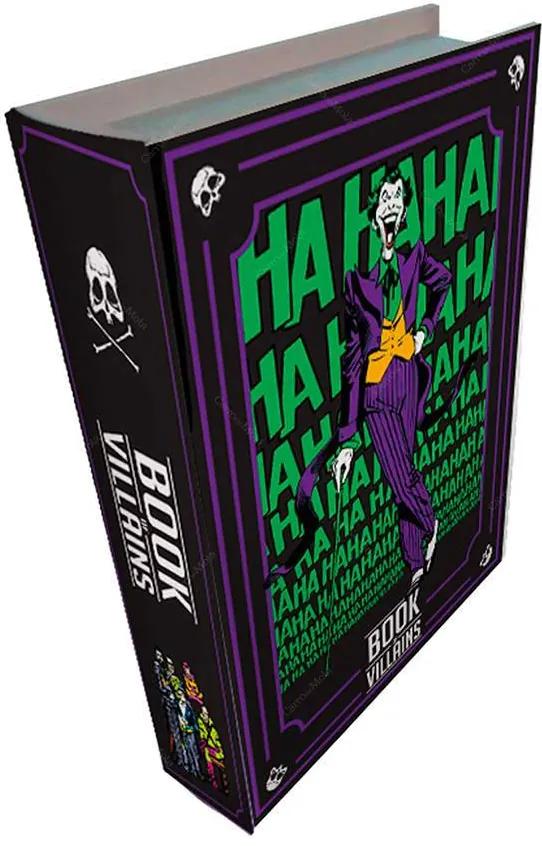 Book Box DC Comics Villains Colorido em Madeira - Urban - 25x17 cm