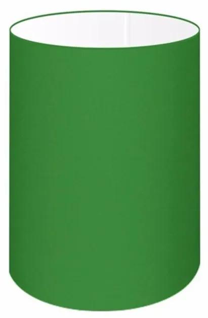 Cúpula abajur e luminária cilíndrica vivare cp-7006 Ø18x25cm - bocal nacional - Verde-Folha