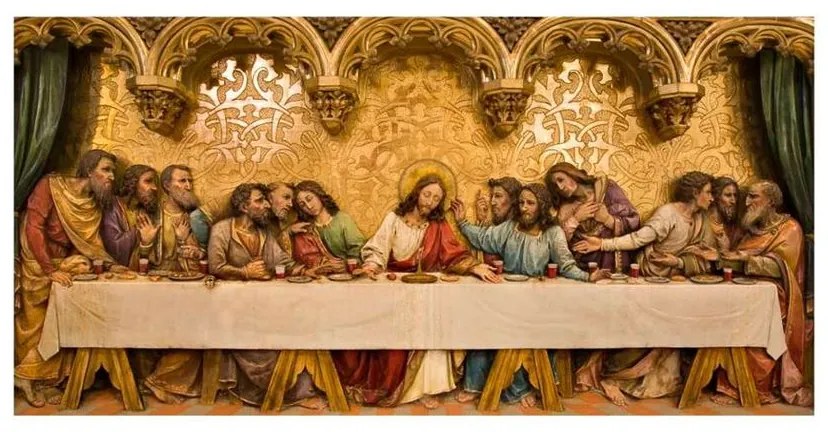 Quadro Decorativo Santa Ceia 1 - KF 50173