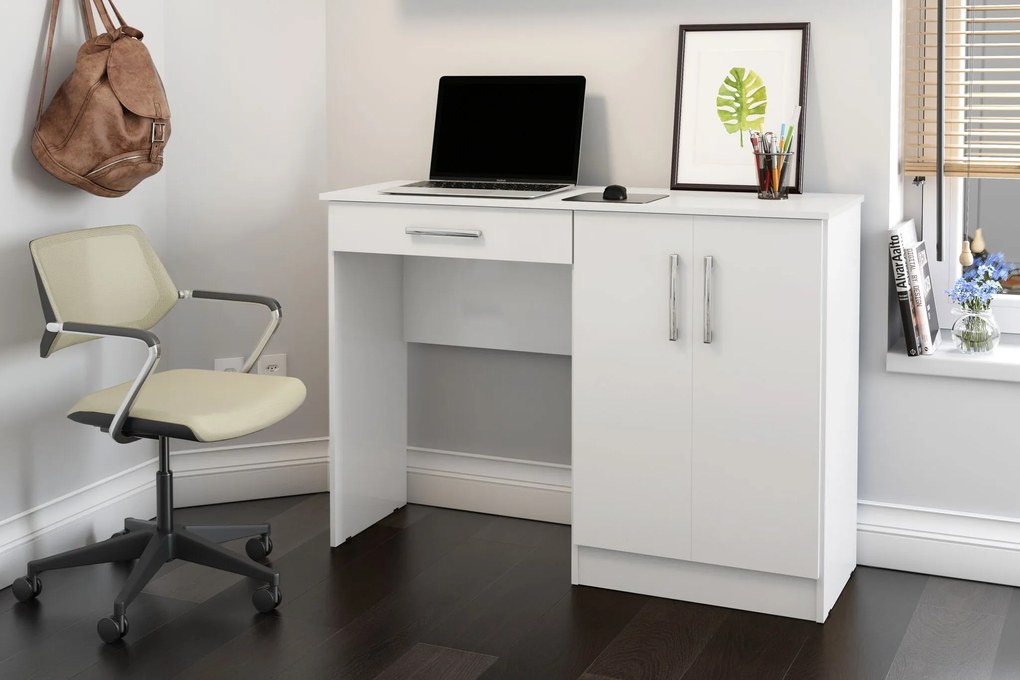 Mesa para Computador Space Branco - Patrimar Móveis