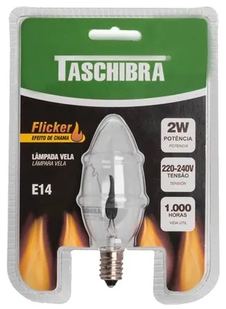 Lampada Led Vela E14 2w 5lm 220v 2700k