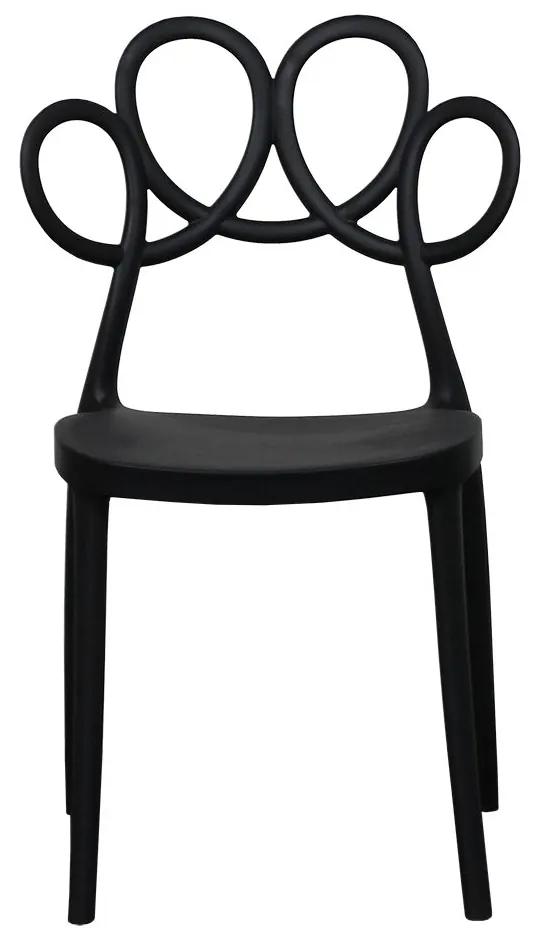 Cadeira Decorativa para Cozinha Laço Preto - Gran Belo
