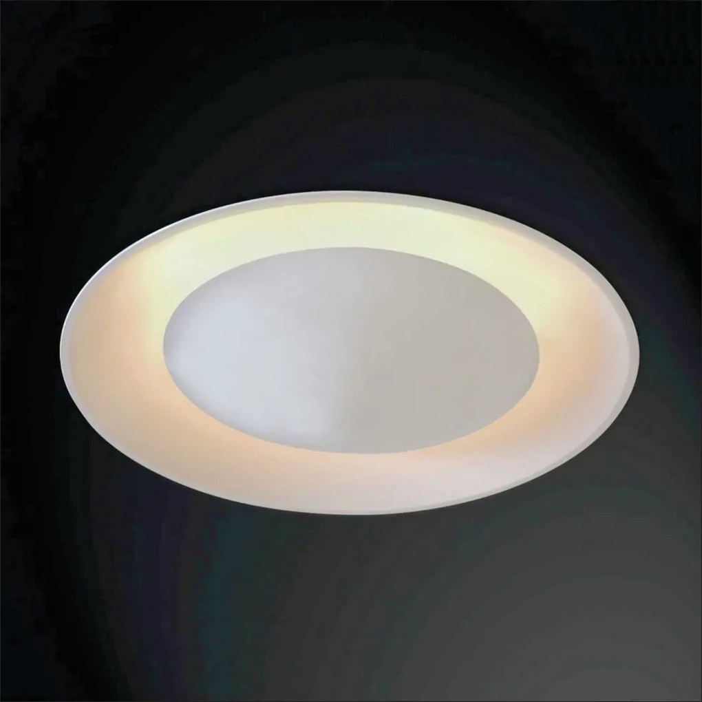 Luminária De Embutir Eclipse Curvo 6Xg9 Ø60X11Cm Metal | Usina 233/6 (FN-F - Fendi Fosco + BR-F - Branco Fosco)