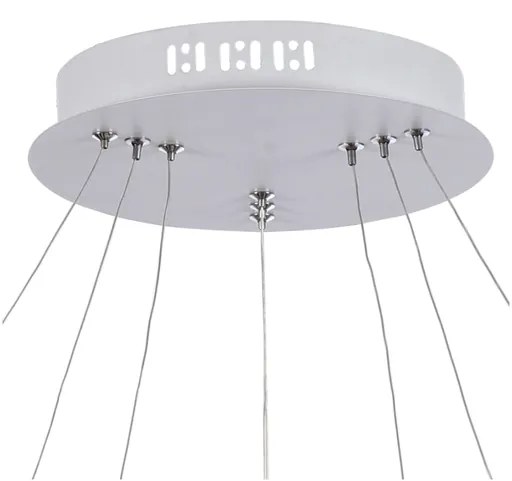 Pendente Birdie Aros Ø80X2Cm / Ø60X2Cm / Ø40X2Cm Led 39W 3000K Bivolt... (Branco)