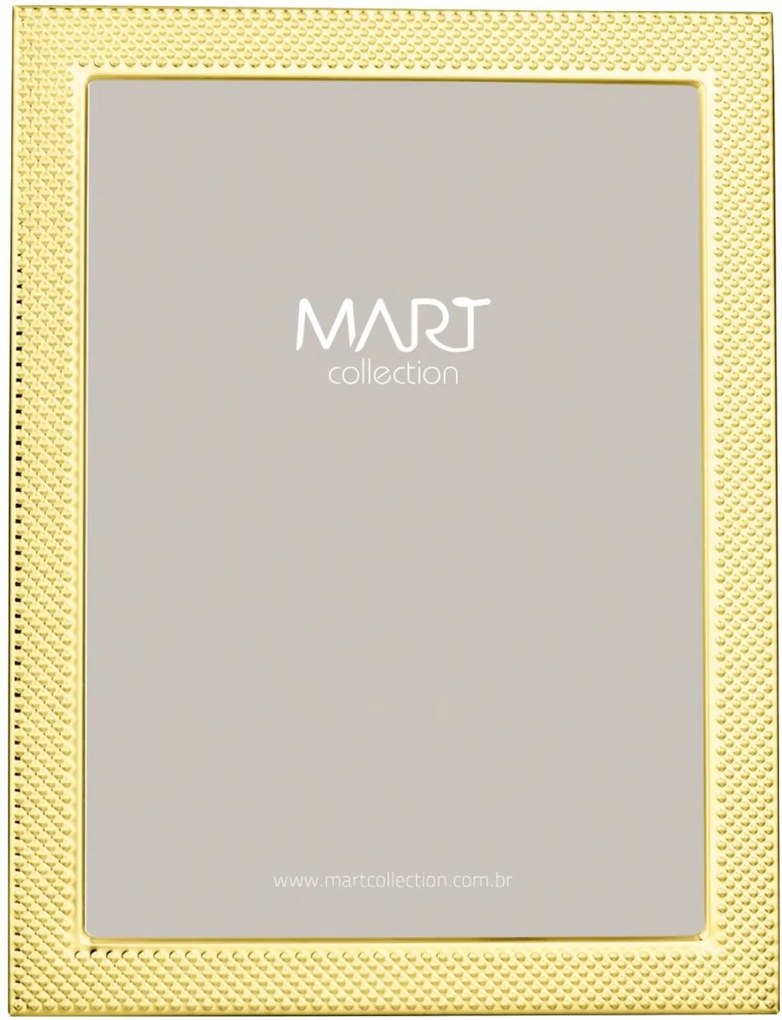 Porta Retrato Mart em Metal 20x25 Dourado