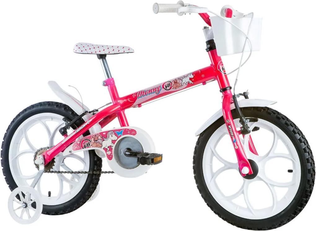 Bicicleta Aro 16 Monny Com Cesta Pinky-Neon Track & Bikes
