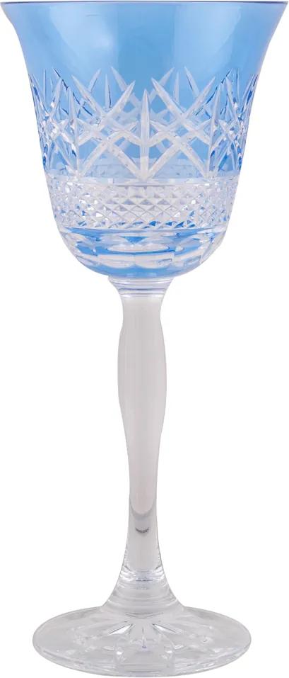 Taça de Cristal Lodz para Vinho de 170 ml - Azul Royal