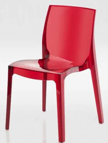 Cadeira Femme Fatale Policarbonato Vermelho - 16305 Sun House