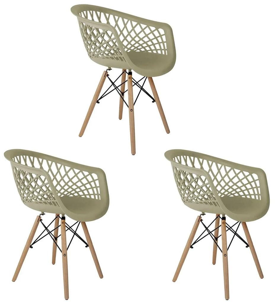 Conjunto 3 Cadeiras Web Fendi Dsw - Empório Tiffany