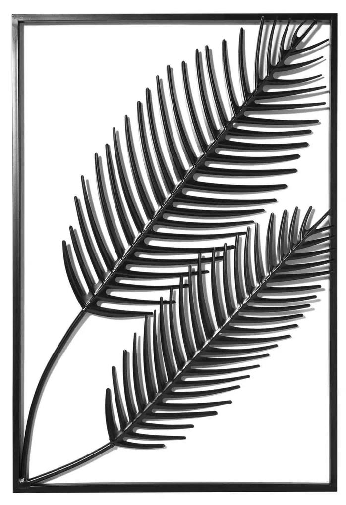 Adorno Decorativo de Parede em Metal Preto 65x45x1 cm - D'Rossi