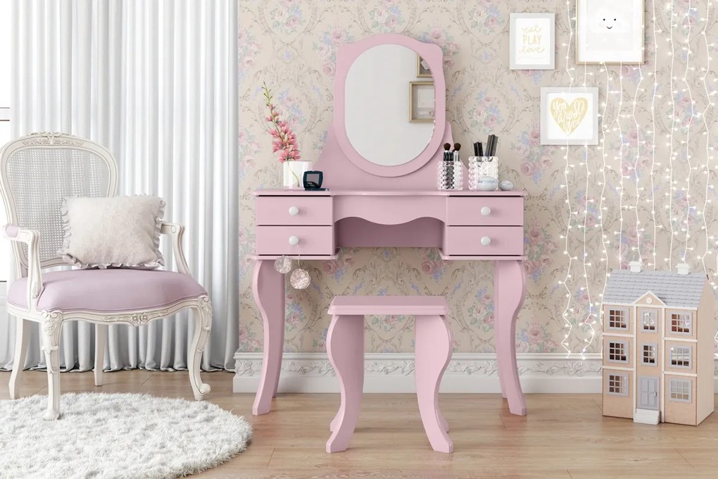 Penteadeira Princesa Rosa - Patrimar Móveis