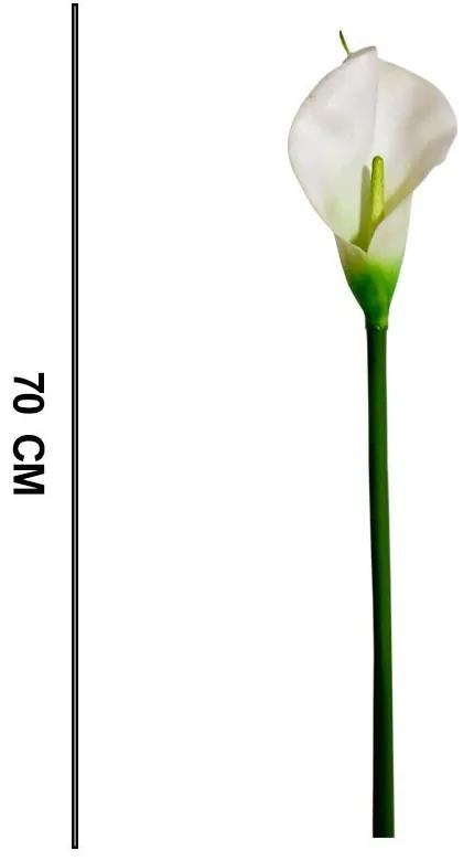 Flor Copo de Leite Artificial Branco 70 cm - D'Rossi