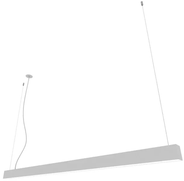 Pendente Led Aluminio Acrilico 35,6W 4000K New Fit40 - BRANCO