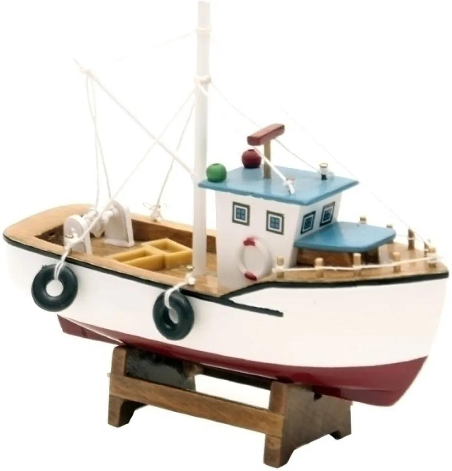 miniatura barco NAVEGANTE madeira 15cm Ilunato IN0028