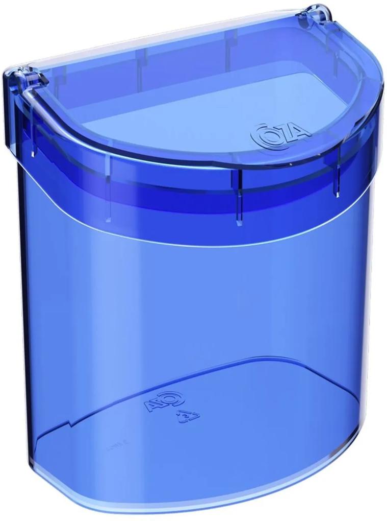 Lixeira de Pia Glass 2,7 Litros Azul Coza