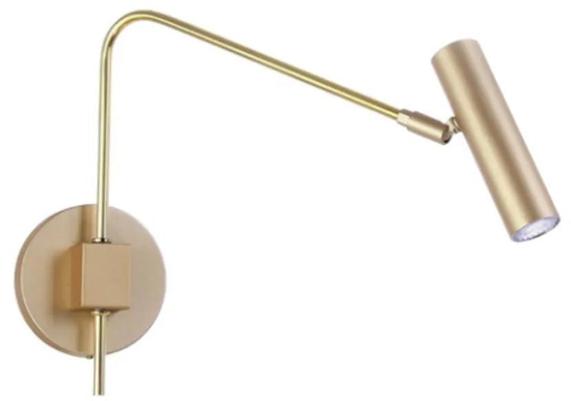 Arandela Haste Articulada Tubinho 12X40X32Cm Metal 01Xmr11 | Old Artis... (HONEY)