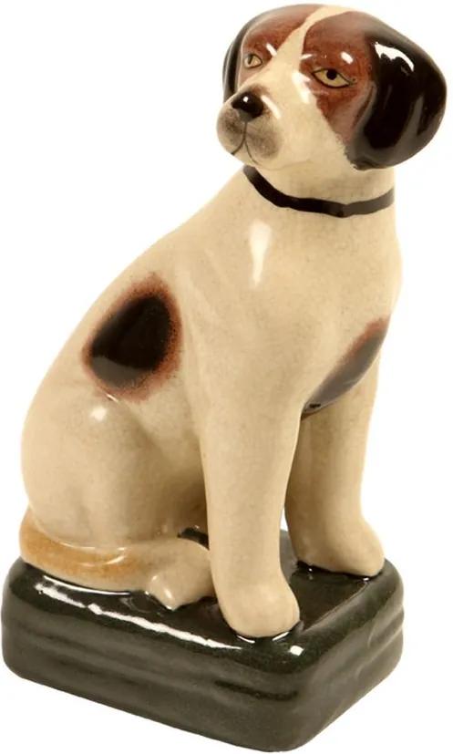 Escultura Decorativa de Porcelana Cachorro Pepo