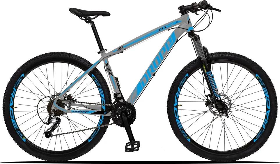 Bicicleta Z3-X Aro 29 Quadro 15 Alumínio 27 Marchas Freio Disco Hidráulico Cinza Azul - Dropp