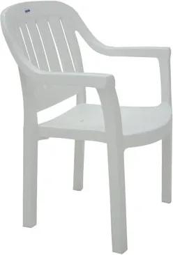 Cadeira Tramontina Miami Branco com Braços Encosto Vertical em Polipropileno