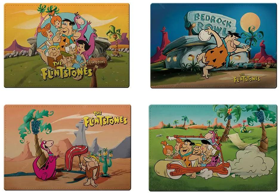 Jogo Americano Hanna Barbera Flintstones All Having Fun 4 Peças em PVC