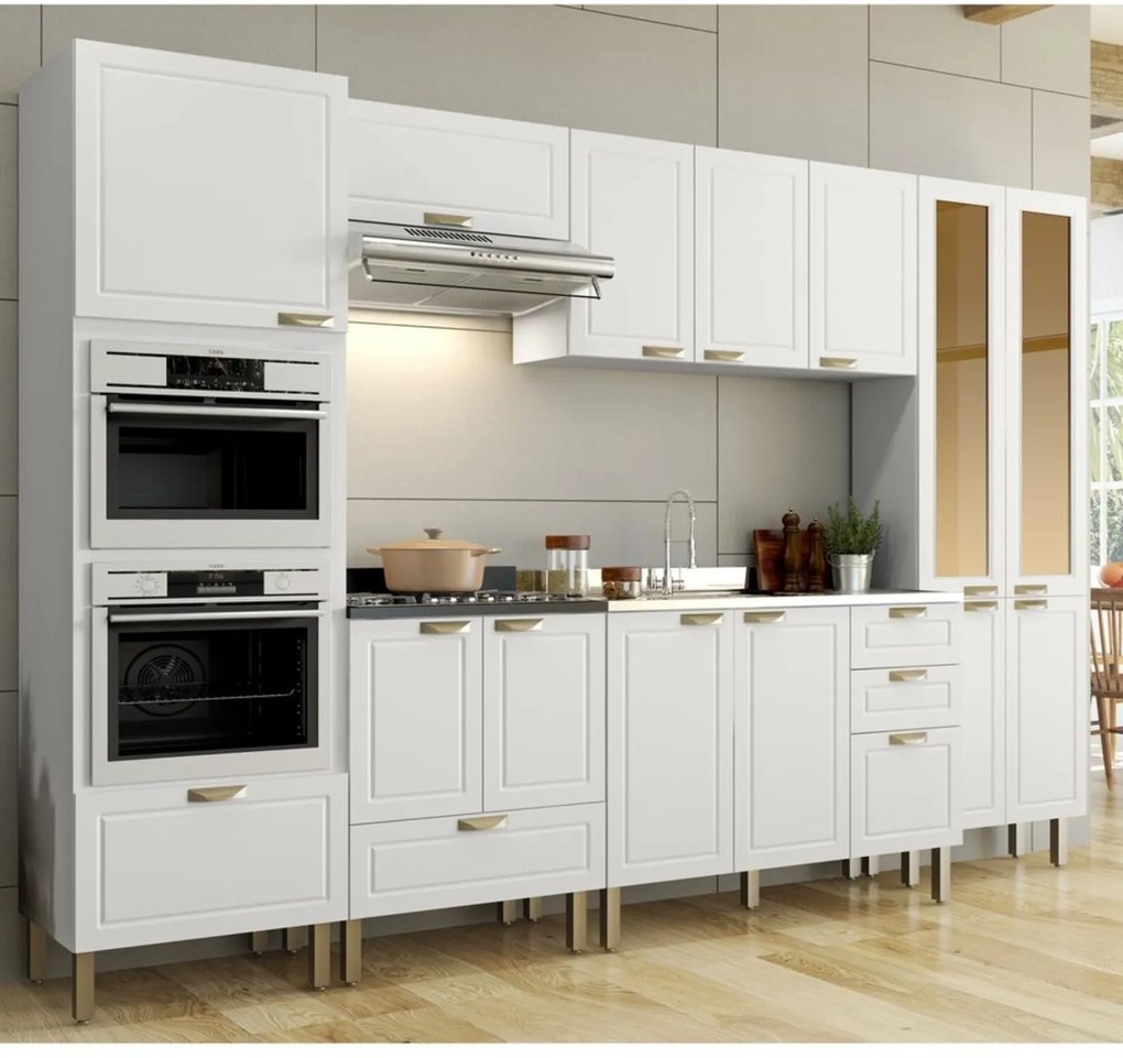 Cozinha Completa 7 peças Americana Multimóveis 5657MF Branco
