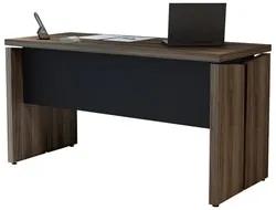 Mesa Para Computador Escrivaninha 1400 Y37 Nogal/Preto - Artany