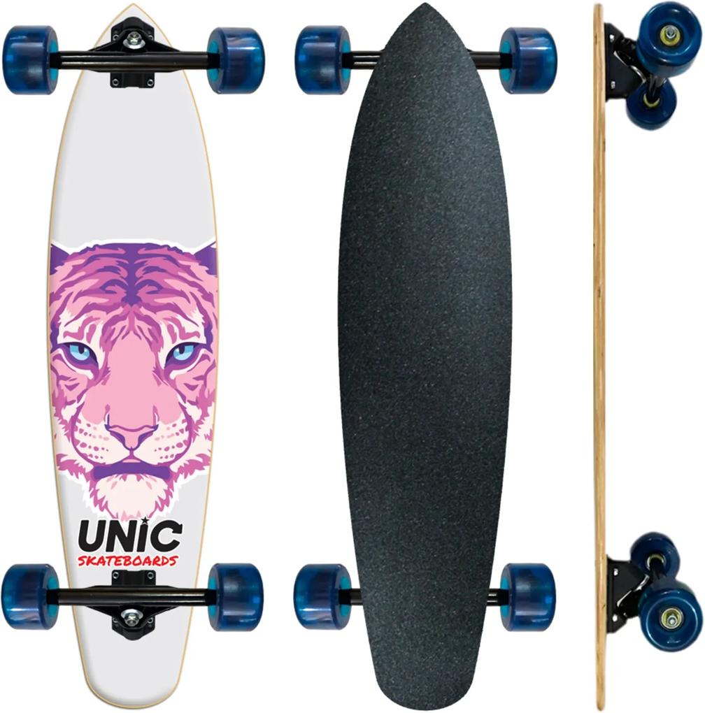 Skate Longboard completo Unic - Tigre Rosa