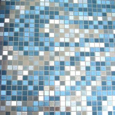 Papel De Parede Mosaico Azul Coleção Platinum 13-705