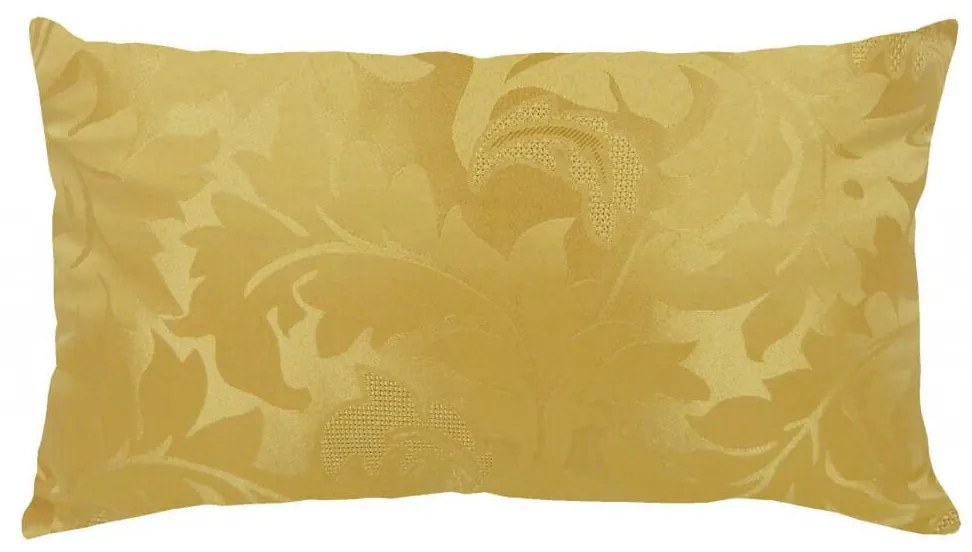 Capa de Almofada Retangular Arezo Arabescos Dourado 60x30cm