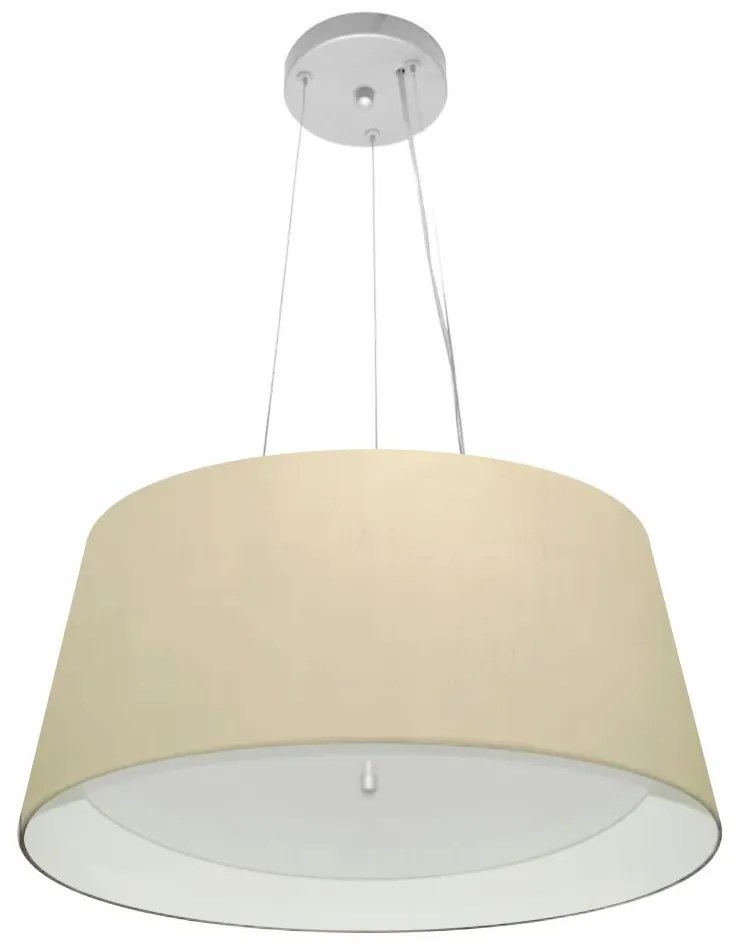 Lustre Pendente Cone Vivare Md-4144 Cúpula em Tecido 25x50x40cm - Bivolt