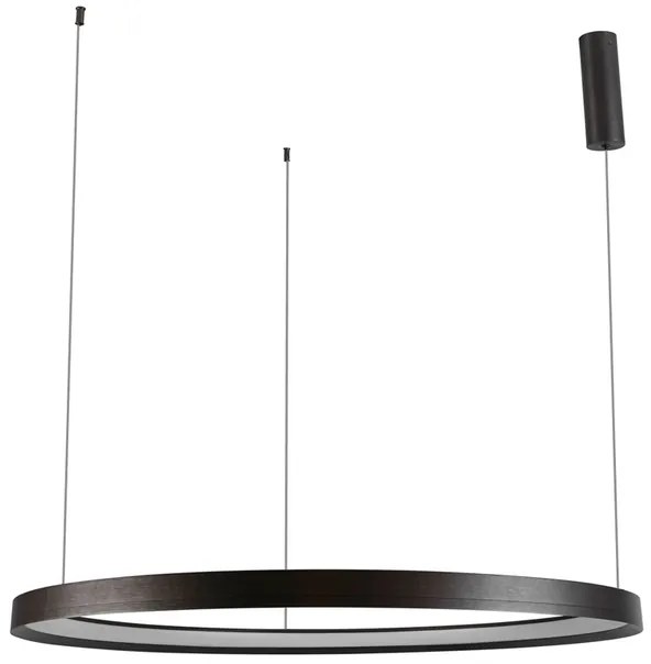 Pendente Led Metal Aluminio Grafite 60w 3000k Giro