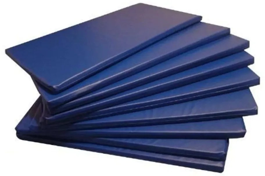 Kit 5 Colchonete Academia Espuma D33 Imperme�Vel 100X60X3 (Azul)